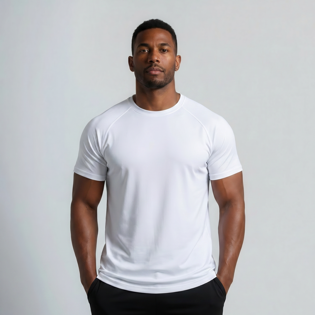 AVERON FitFlex Tee - White - model raglan